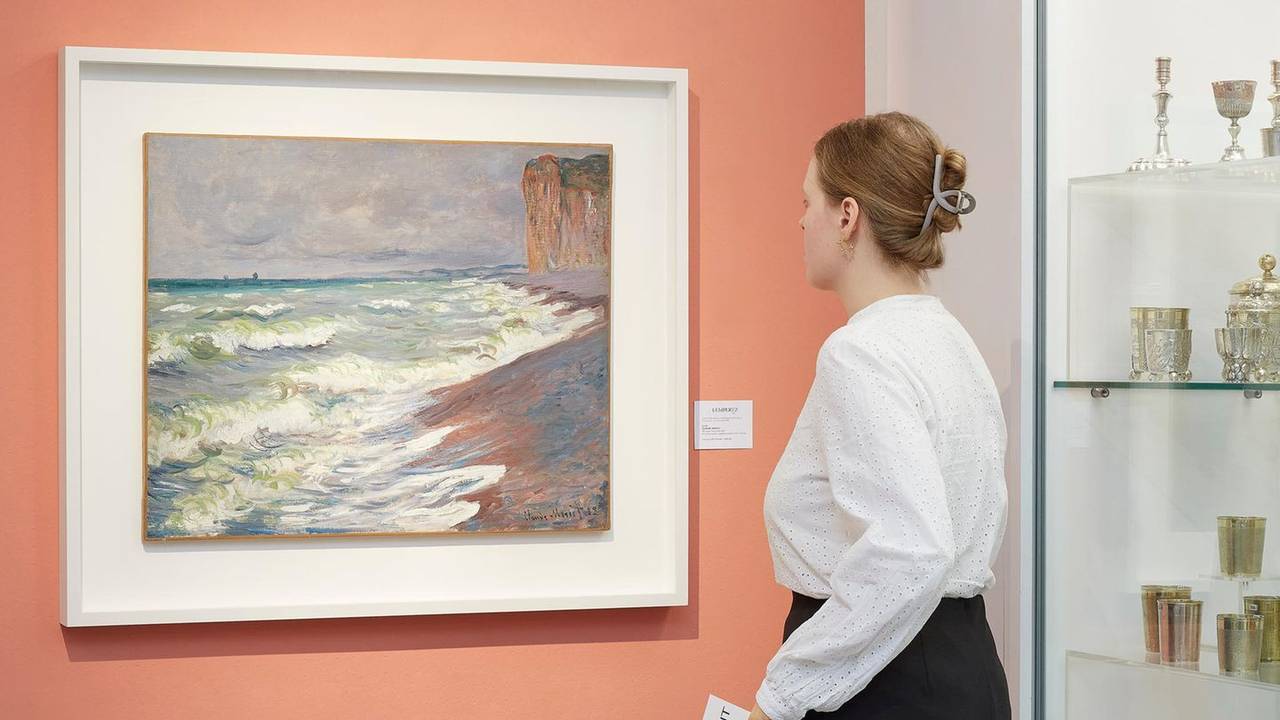 Das Werk „Mer agitée à Pourville“ von Claude Monet wurde am Freitag (29. November 2024) in Köln versteigert.