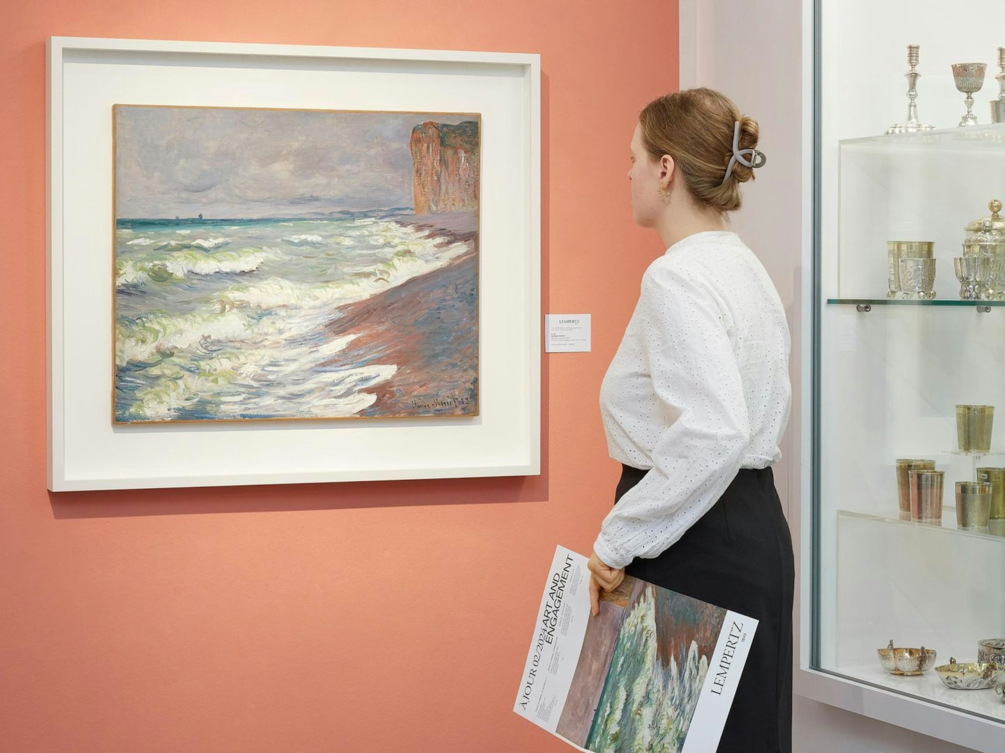 Das Werk „Mer agitée à Pourville“ von Claude Monet wurde am Freitag (29. November 2024) in Köln versteigert.