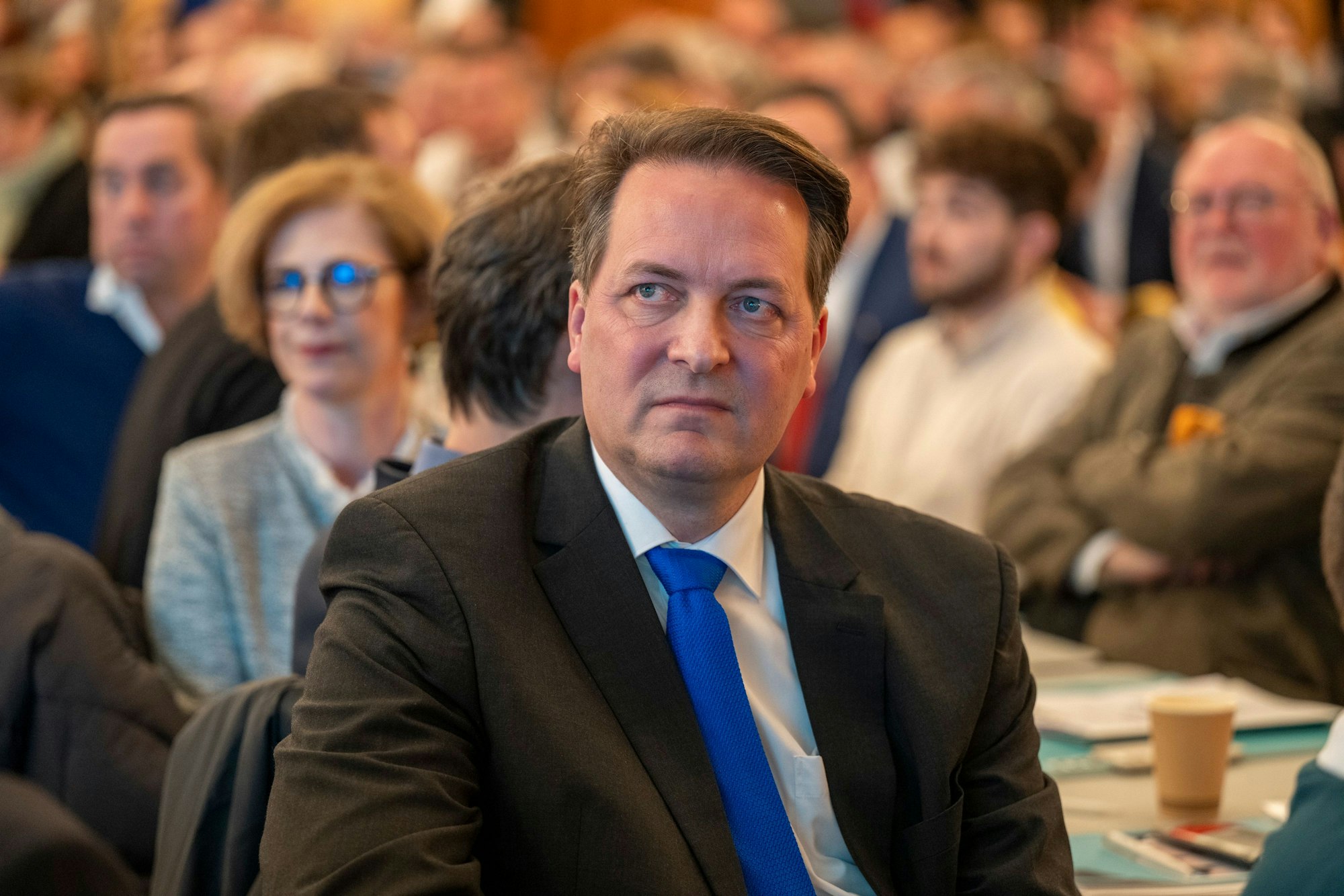 CDU-Parteichef Karl Alexander Mandl bei der Mitgliederversammlung.