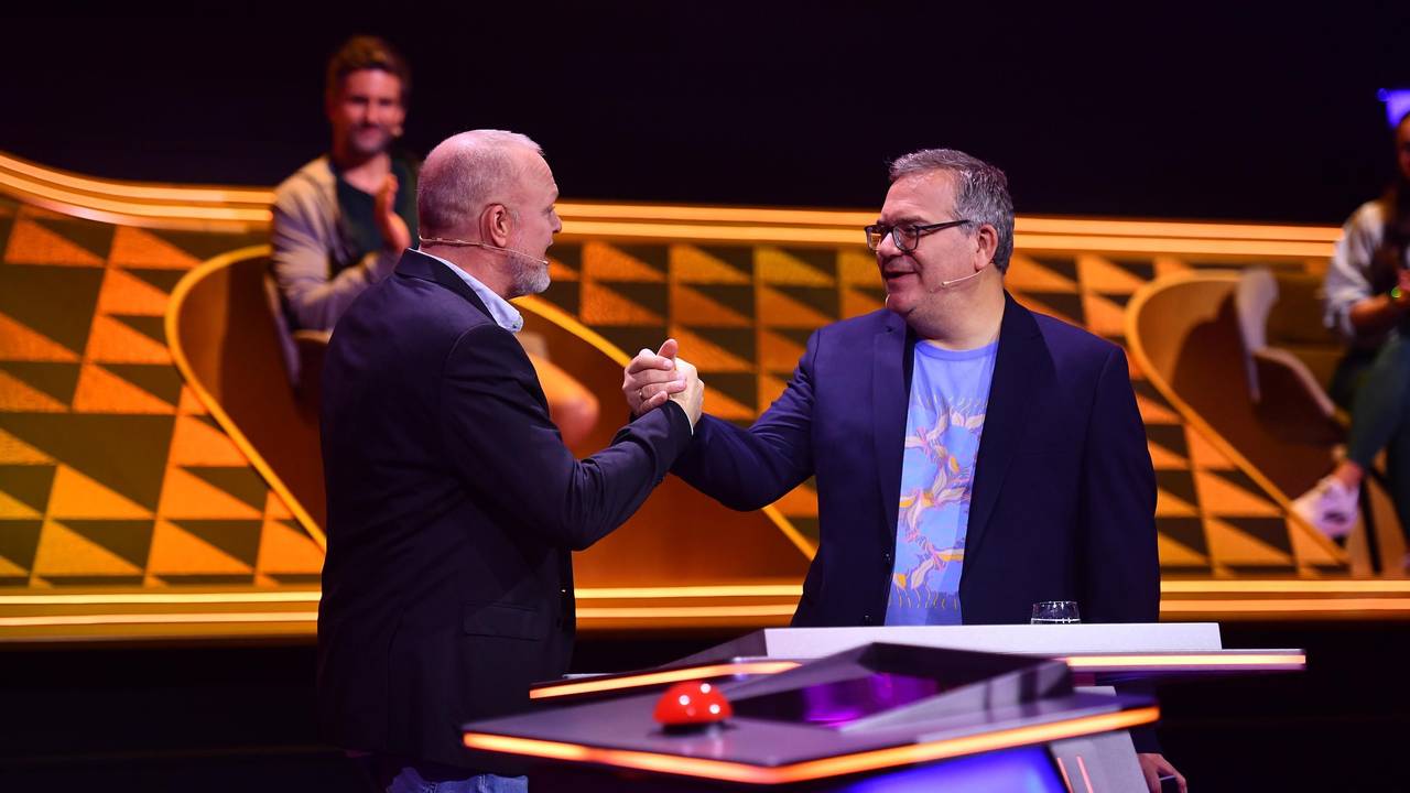 Stefan Raab (l.) und Elton