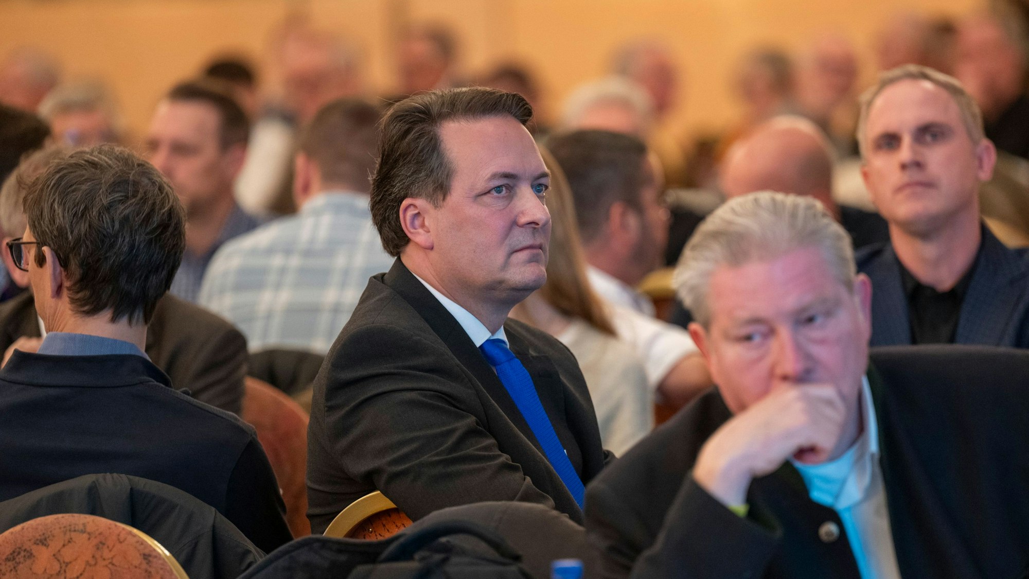 CDU-Parteichef Karl Alexander Mandl bei der Mitgliederversammlung am 30. November 2024.