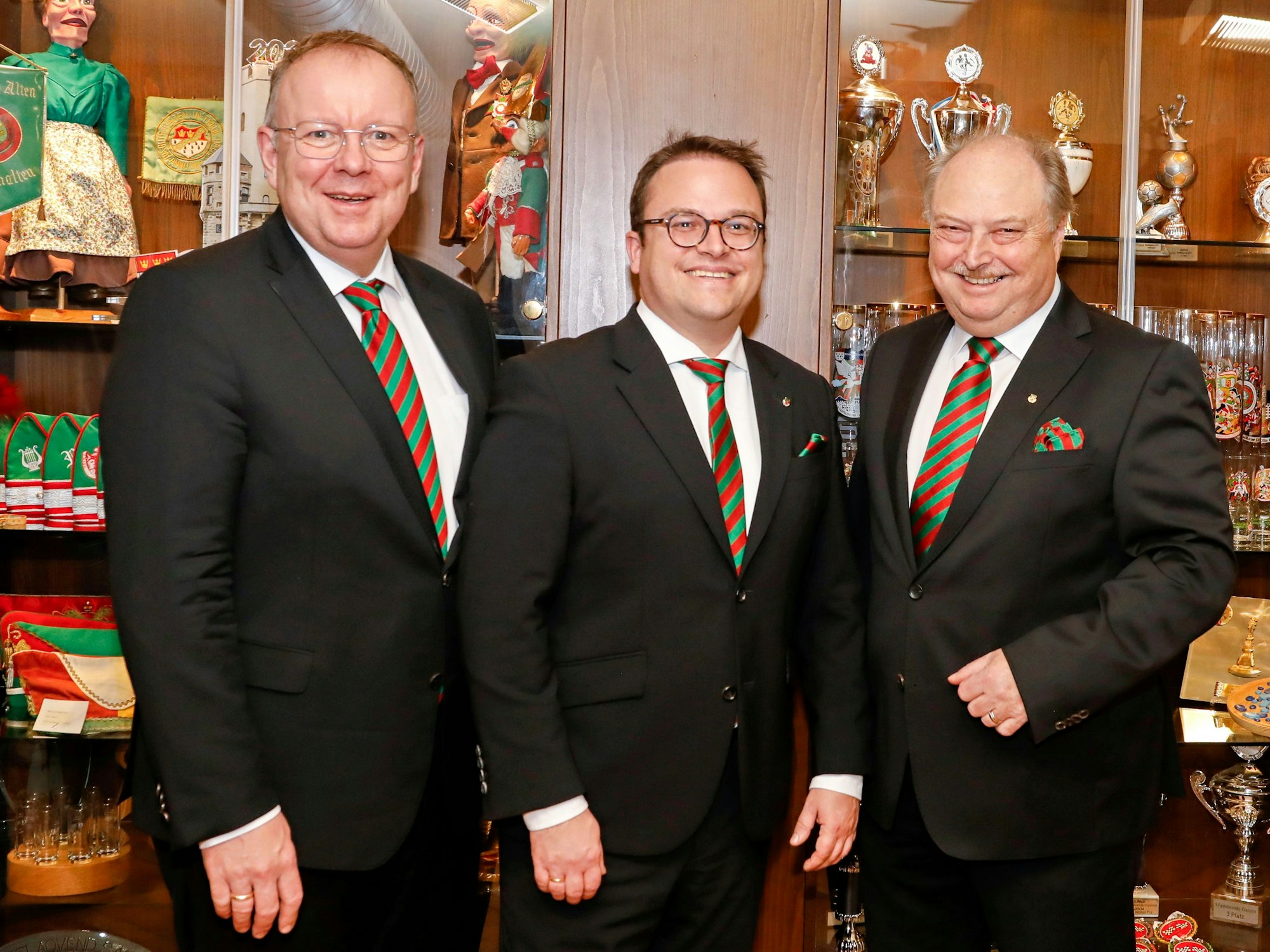 Björn Braun mit Michael Connemann und Michael Robens.