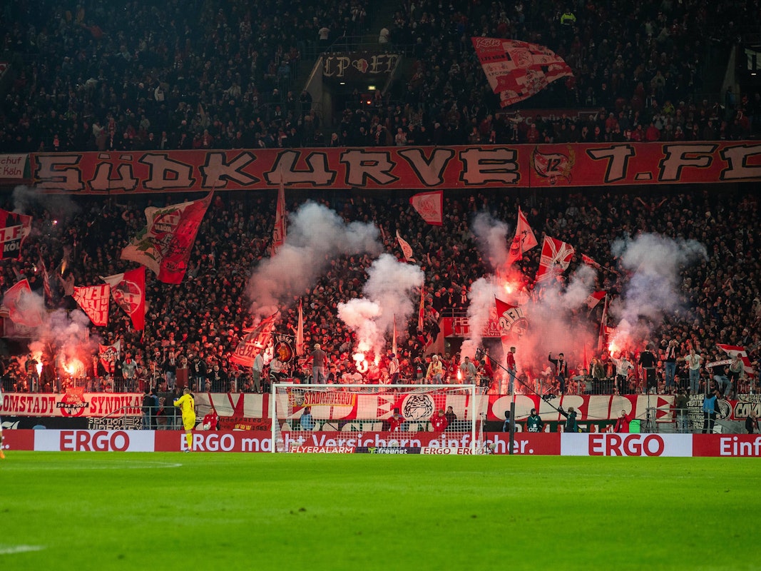 Fans beim Spiel des 1. FC Köln.