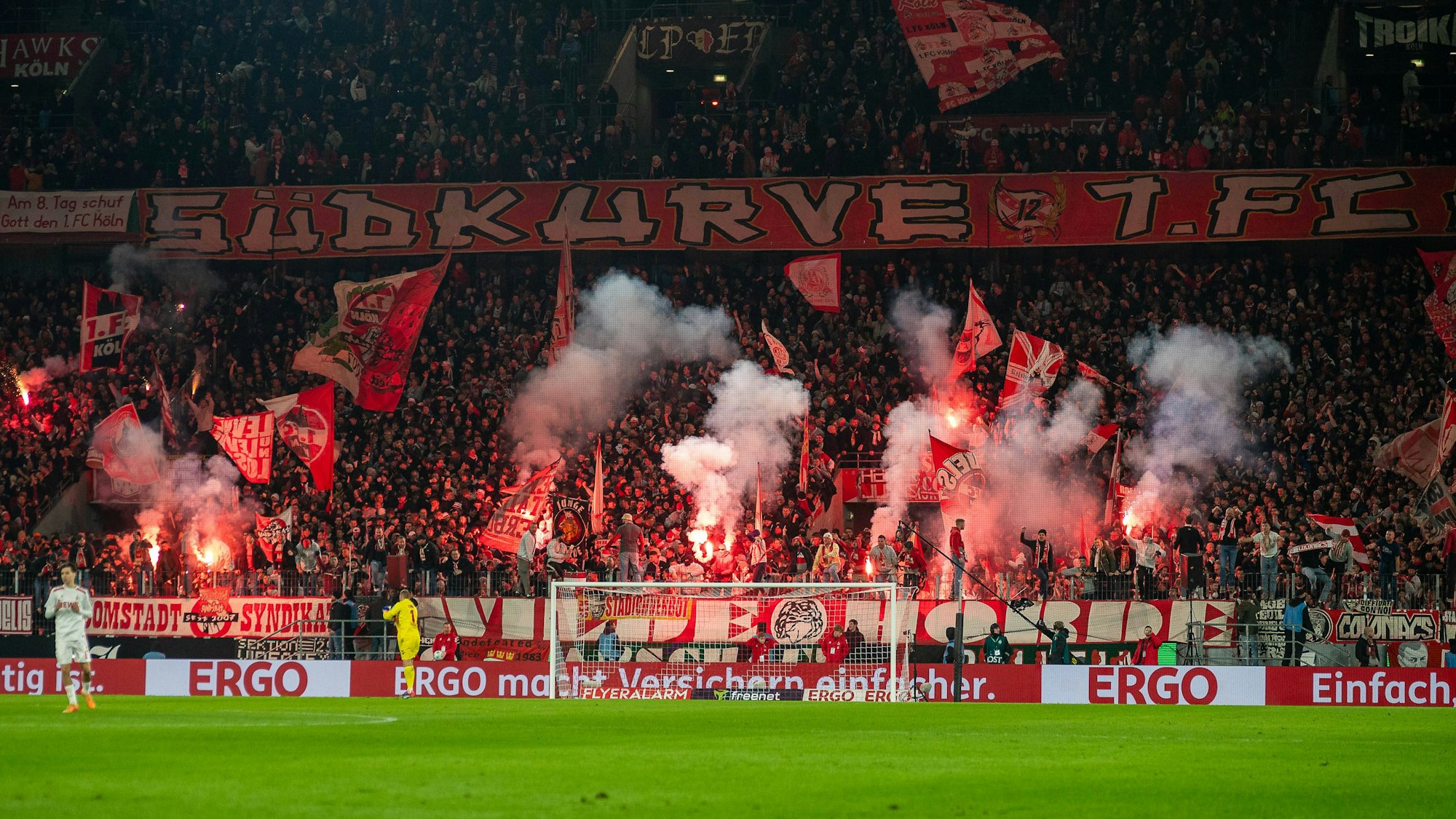 Fans beim Spiel des 1. FC Köln.