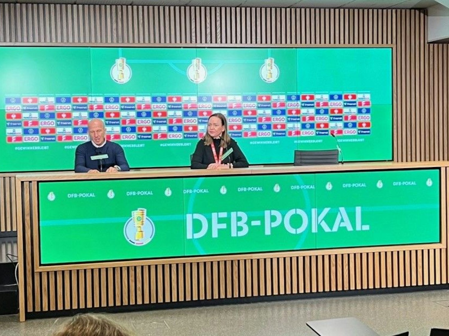 FC-Trainer Gerhard Struber bei der Pressekonferenz nach dem Sieg über Hertha im Pokal.