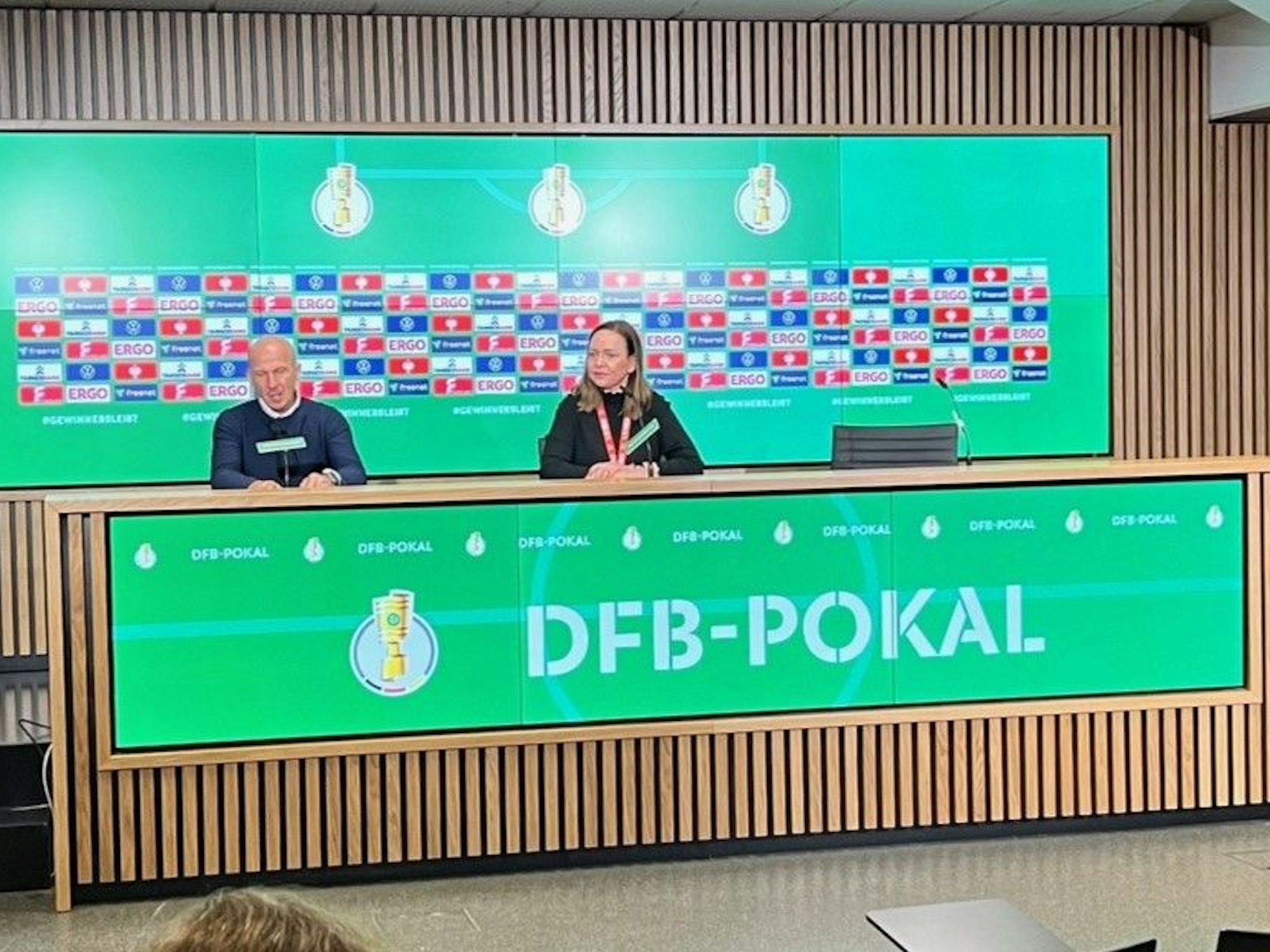 FC-Trainer Gerhard Struber bei der Pressekonferenz nach dem Sieg über Hertha im Pokal.