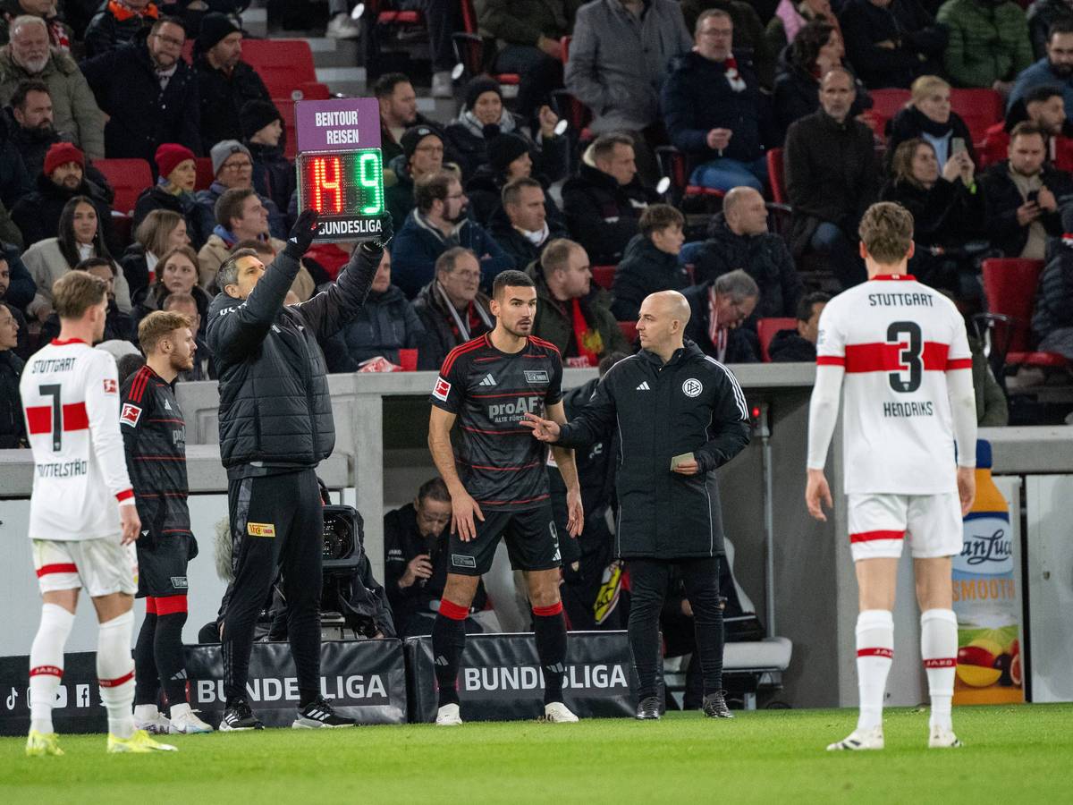Ivan Prtajin wird bei Union Berlin eingewechselt.