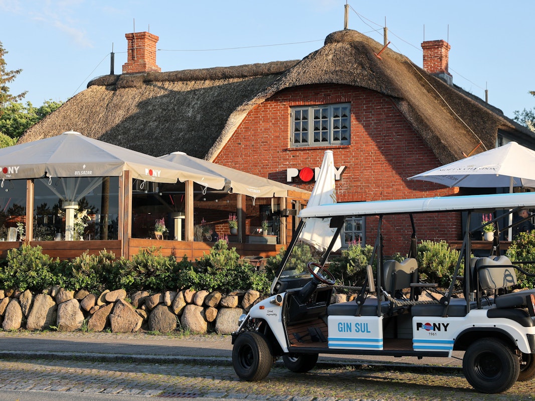 Blick auf den Pony Club in Kampen.