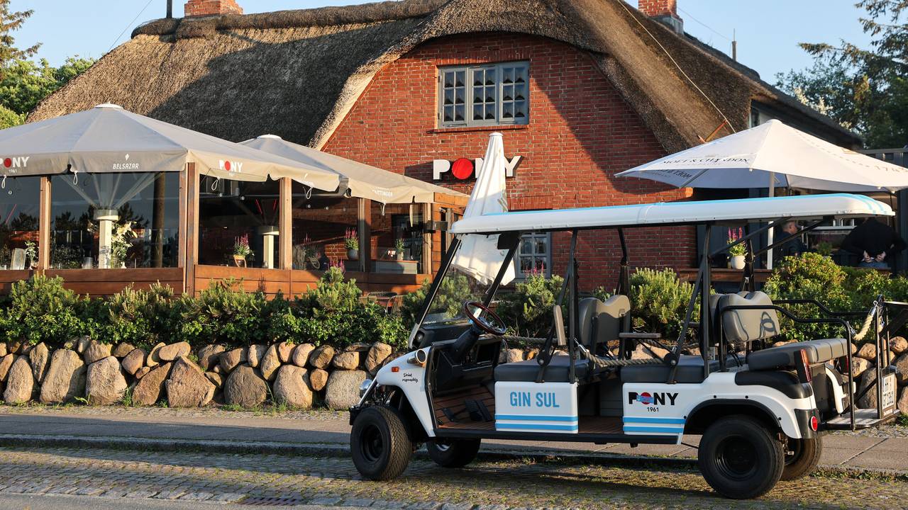 Blick auf den Pony Club in Kampen.