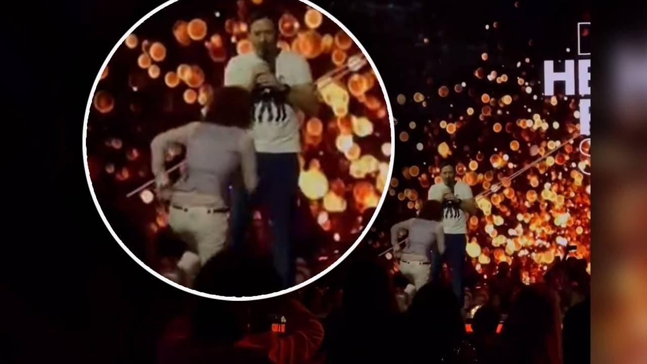 Plötzlich stürmt eine andere Sängerin auf die Bühne während der Aufzeichnung der „Helene Fischer Show”.