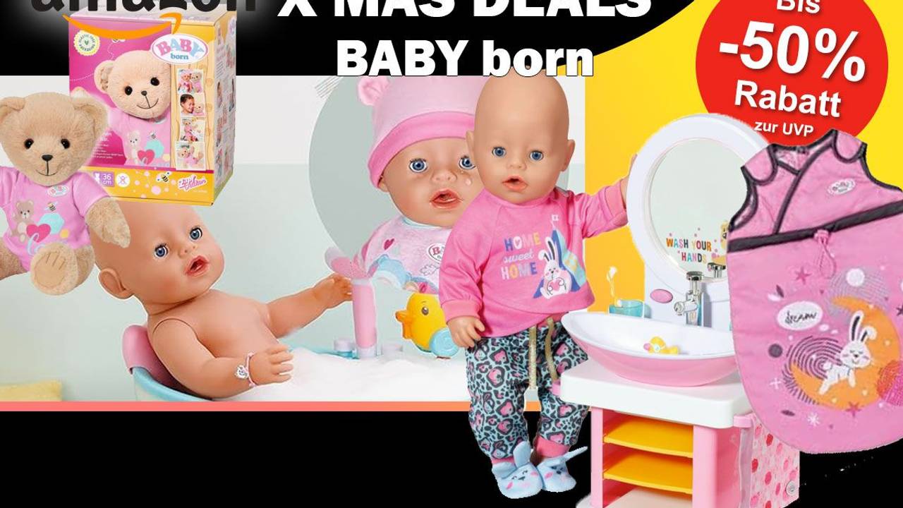 Auf dem Bild sind verschiedene Utensilien für die BABY born zu sehen.