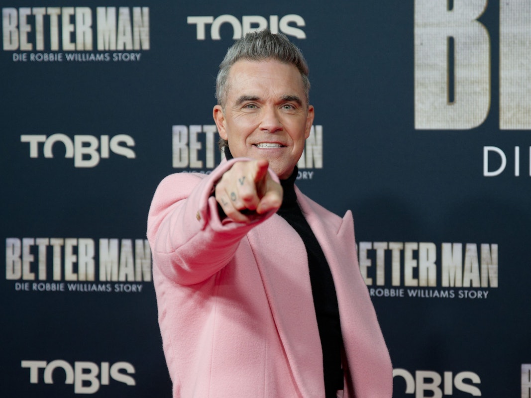 Robbie Williams bei der Premiere zu seinem Film „Better Man“ in Köln.