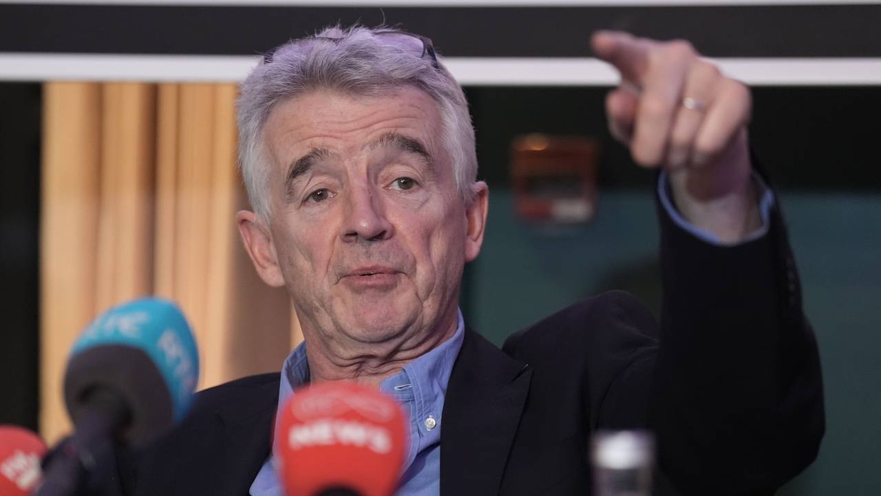 Michael O'Leary, Chef von Ryanair (hier bei einer Pressekonferenz im Oktober 2024)
