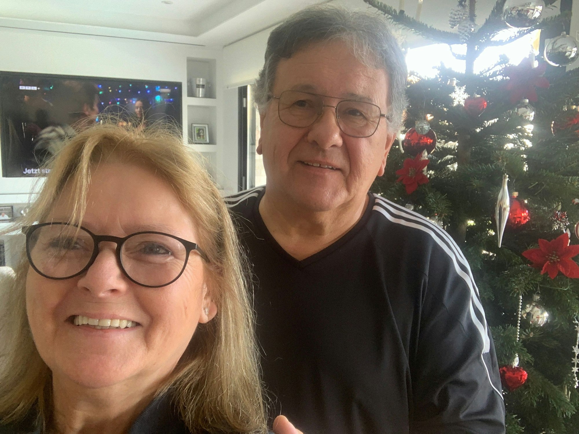 Irene Broll und ihr Ehemann feiern Weihnachten auf Mallorca.
