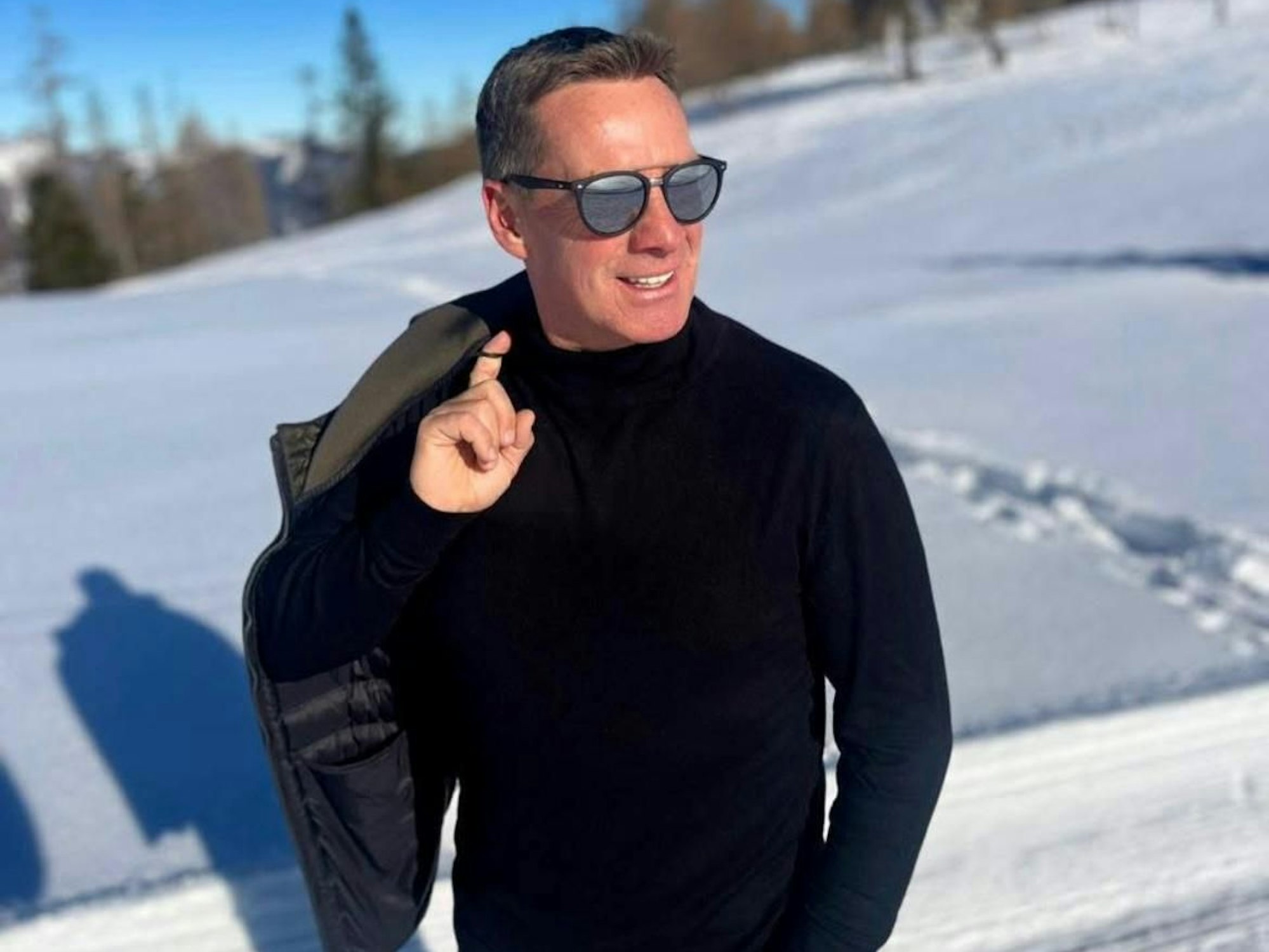 Das originale Foto: Jürgen Milski mit seinem gewohnten Look.