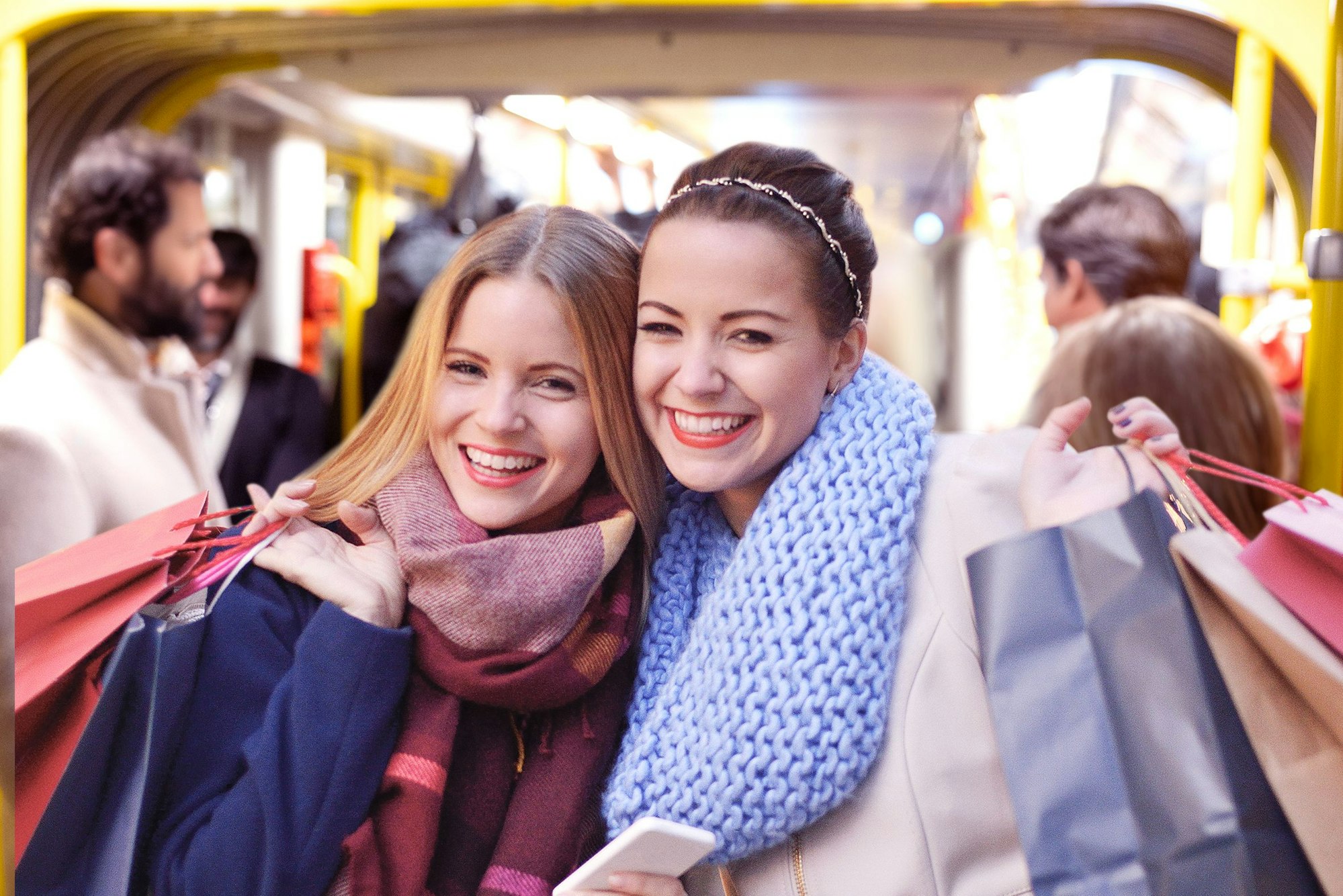 Zwei Freunde in der KVB