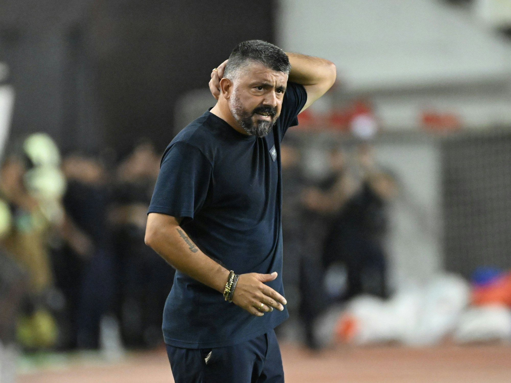 Gennaro Gattuso an der Seitenlinie von Hajduk Split in den Play-Offs zur Conference League.