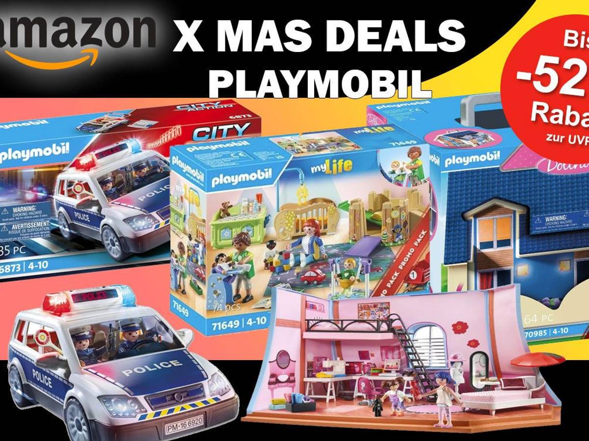 Auf dem Bild sind Produkte von Playmobil zu sehen.