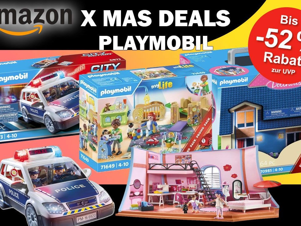 Auf dem Bild sind Produkte von Playmobil zu sehen.
