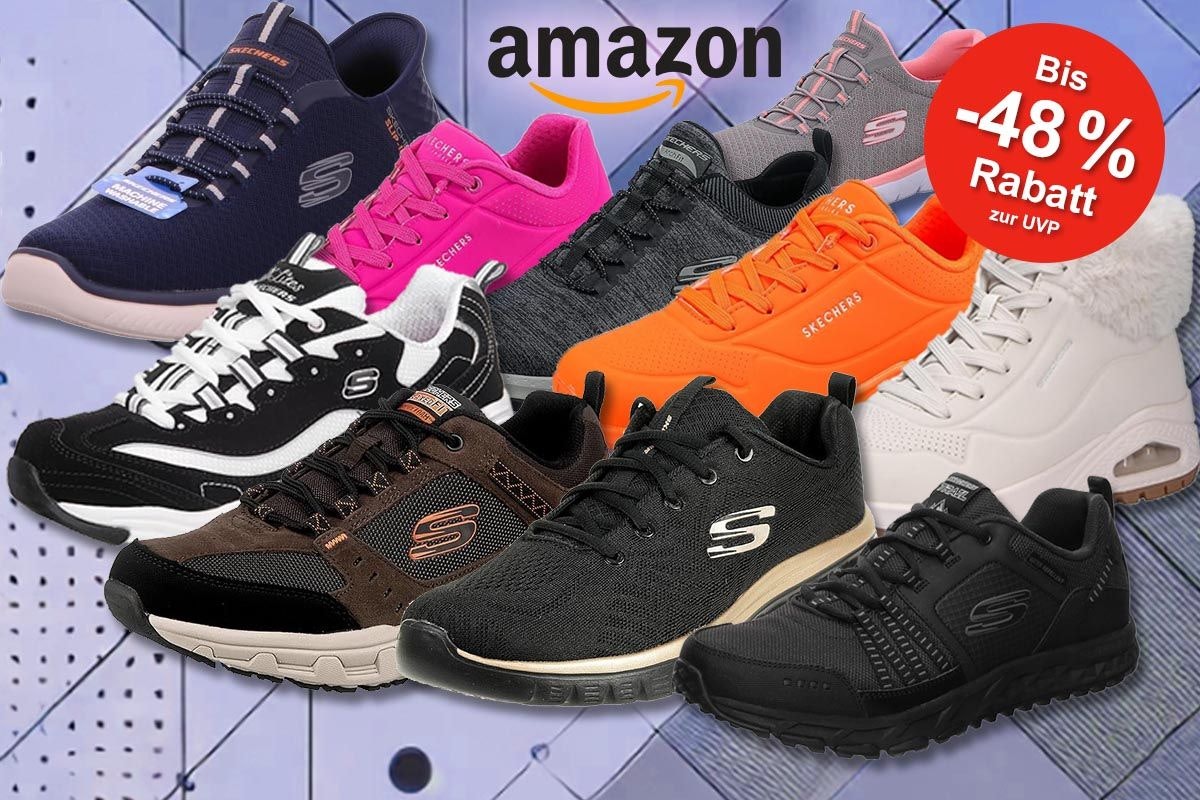 Mega Skechers Deals im Amazon Sale Entdecke die stylischen Sneaker Modelle mit Hammer Rabatten bis 48 Express