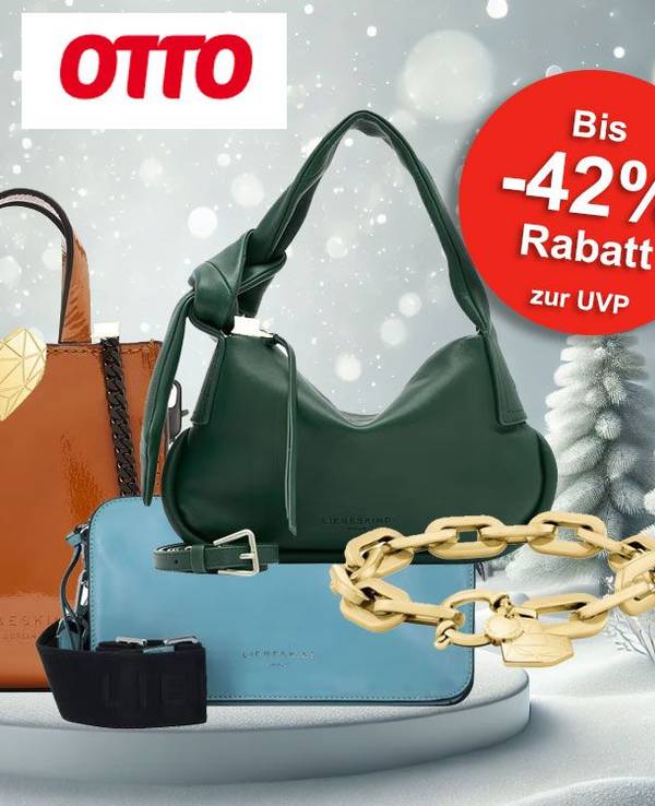 Auf dem Bild sind Liebeskind Taschen, Ohrringe und ein Armband zu sehen.