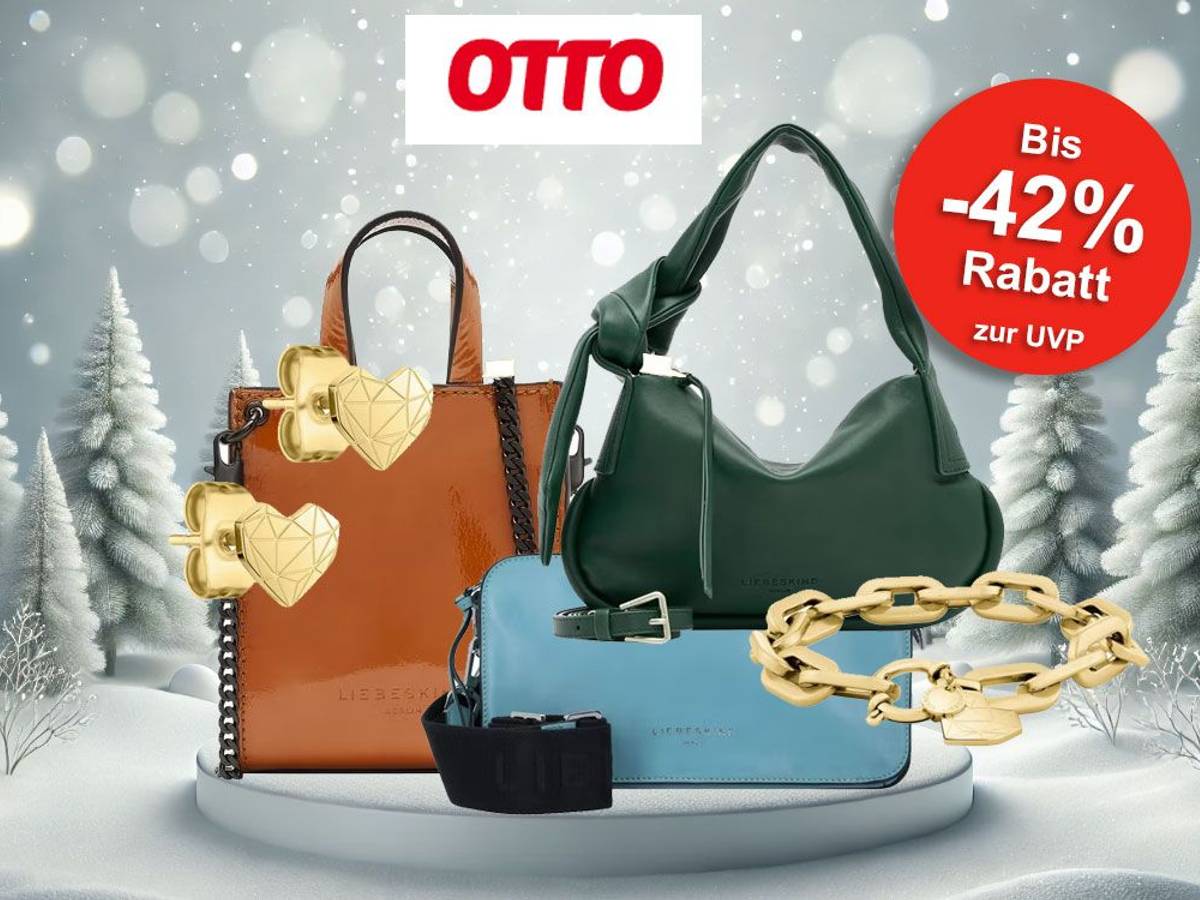 Auf dem Bild sind Liebeskind Taschen, Ohrringe und ein Armband zu sehen.
