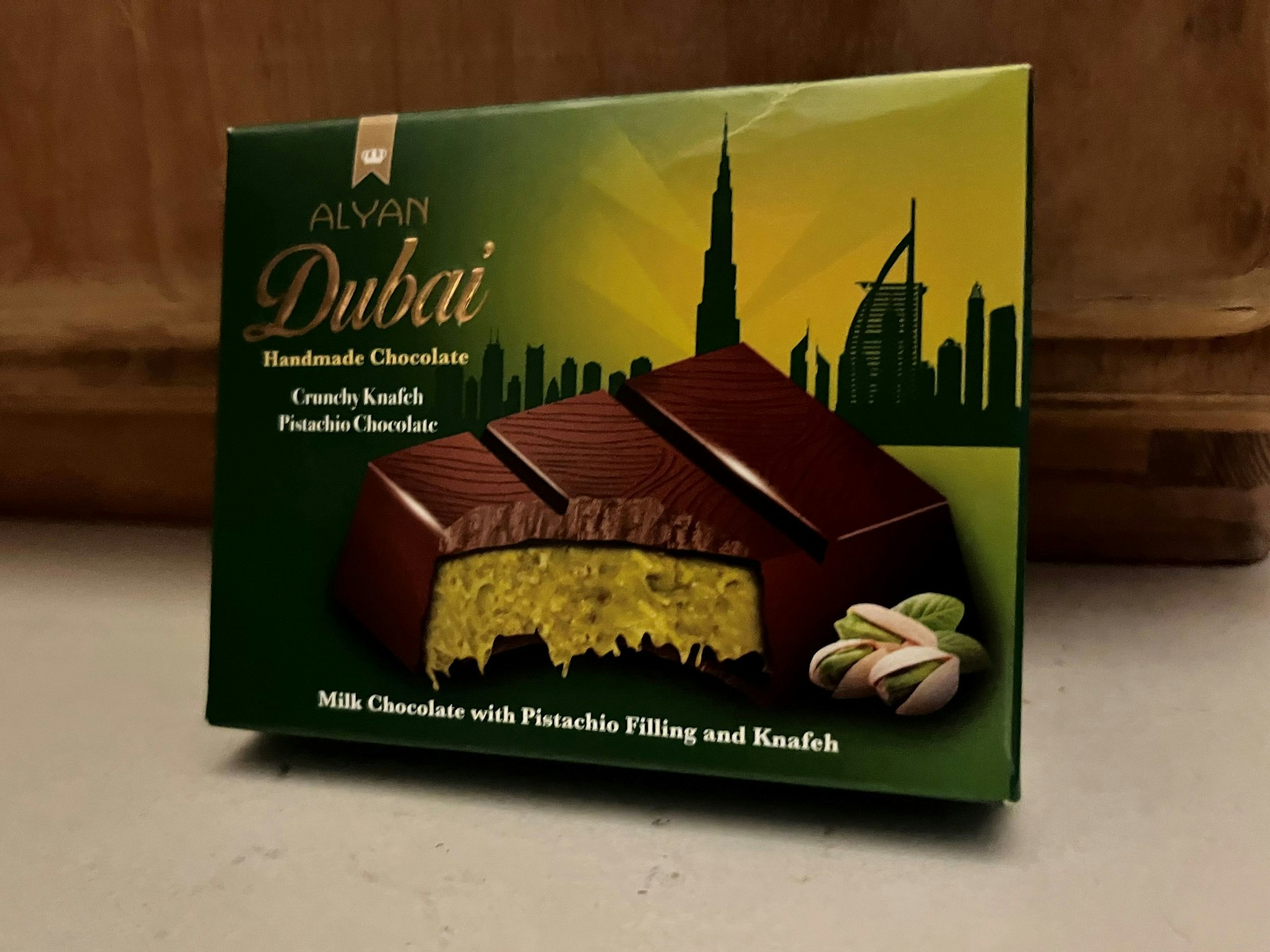 Dubai-Schokolade von Aldi.