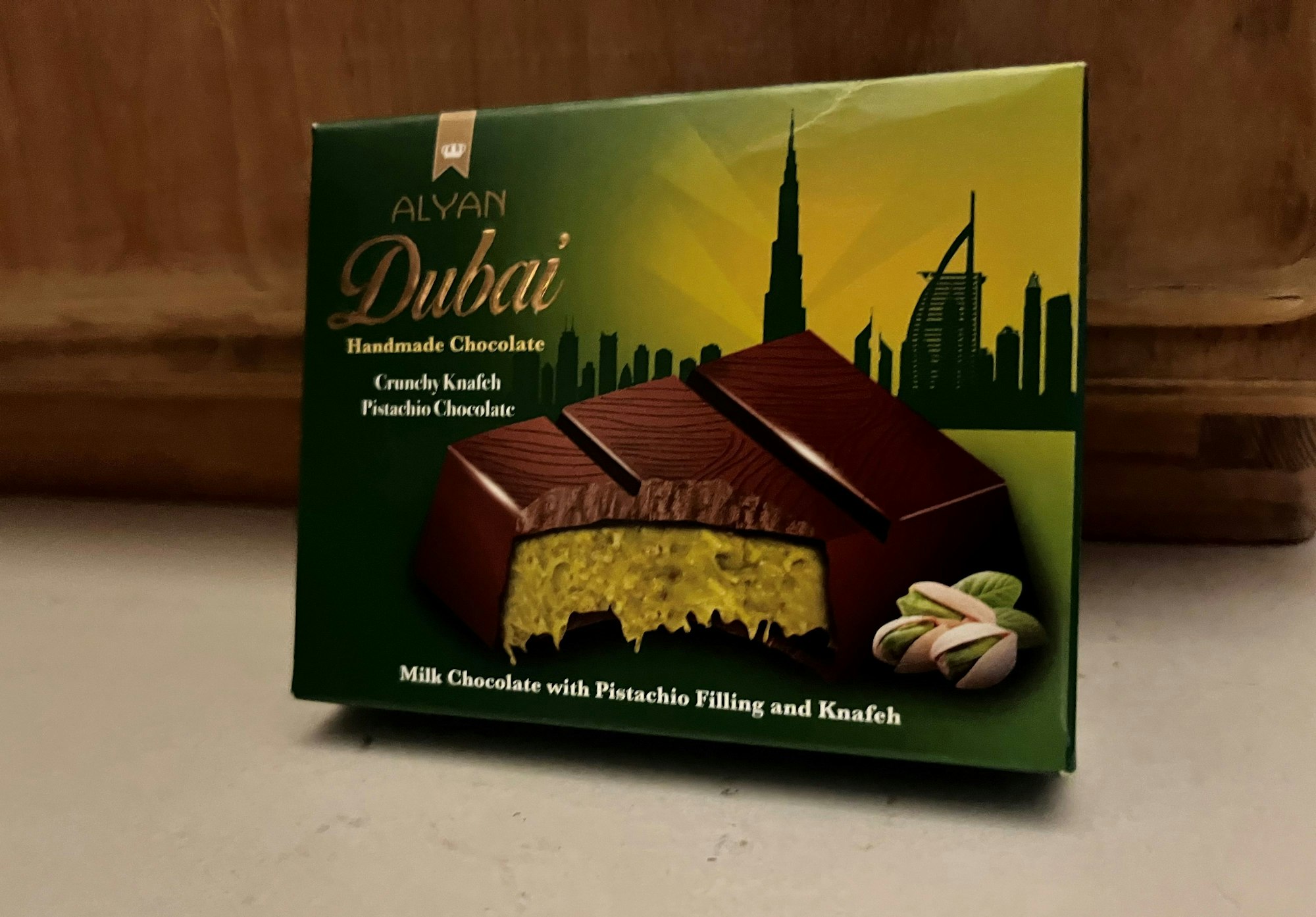 Dubai-Schokolade von Aldi.
