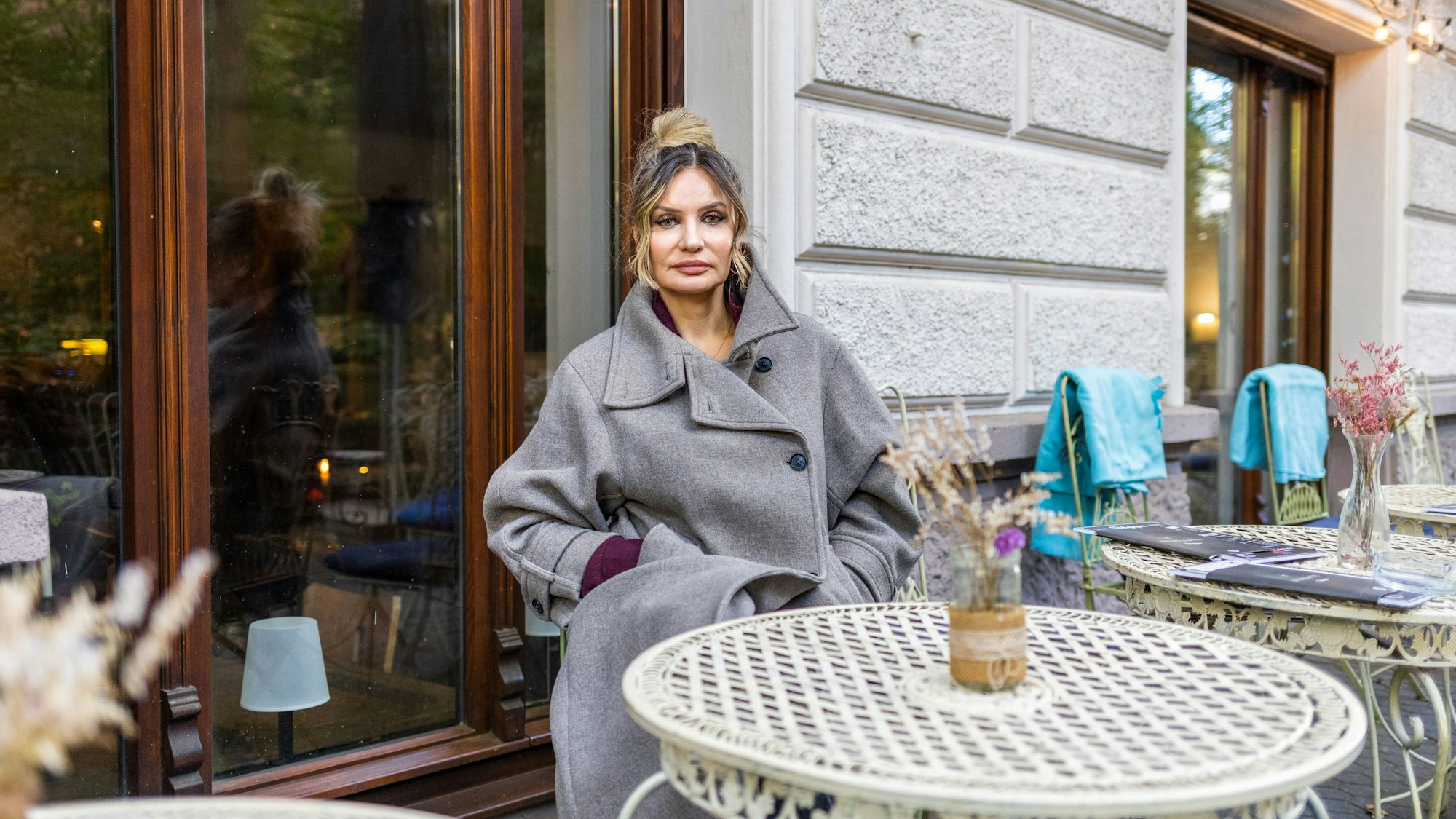 Paulina Mousa, Chefin vom Café Belgique, am Brüsseler Platz