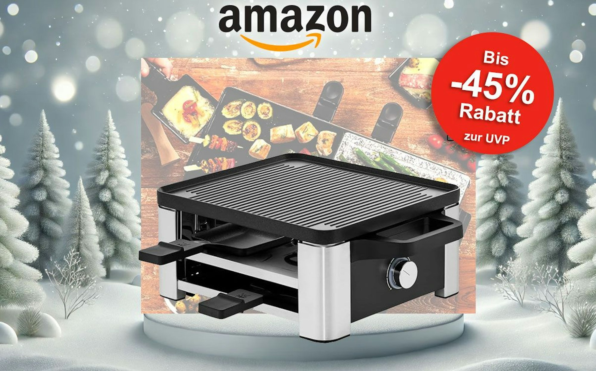 Auf dem Bild ist ein Raclette Grill zu sehen.