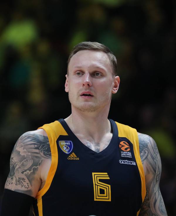 Janis Timma bei einem Spiel von BC Khimki