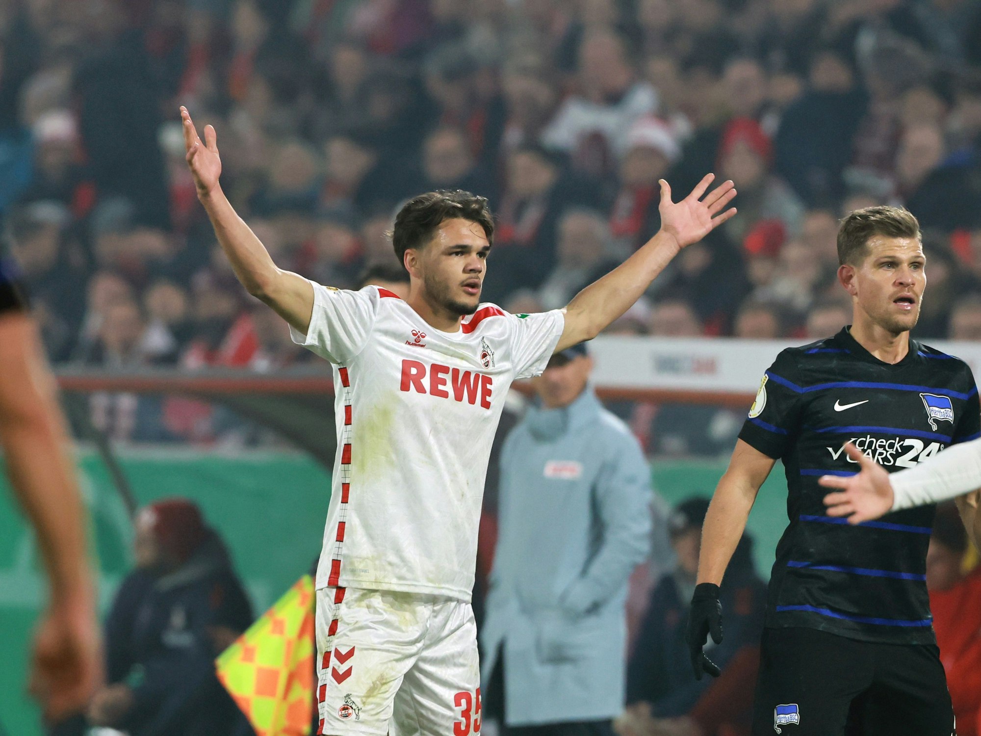 Max Finkgräfe im Pokalspiel gegen Hertha BSC.
