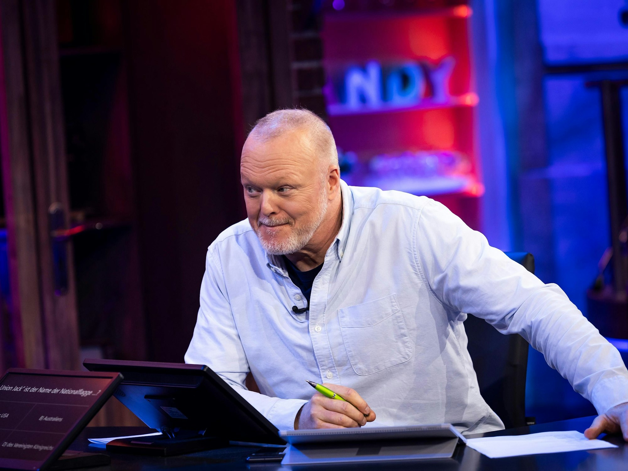 Stefan Raab in seiner Show „Du gewinnst hier nicht die Million bei Stefan Raab“