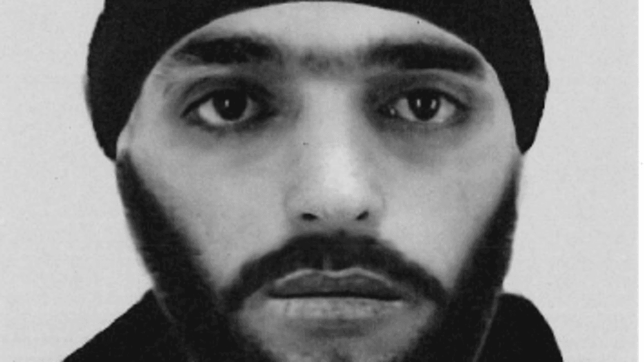 Phantombild eines Mannes mit Mütze, der von der Polizei gesucht wird.