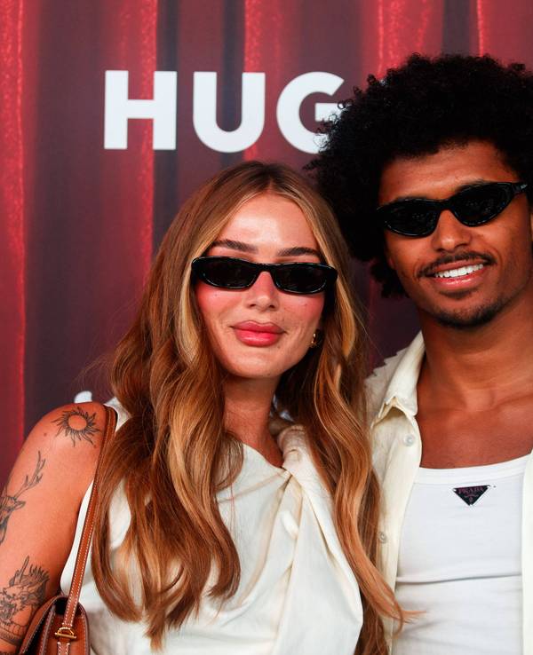 Loredana und Karim Adeyemi beim ABOUT YOU Fashion Circus während der Berlin Fashion Week im Circus Roncalli in Johannisthal am 04.07.2024 in Berlin.