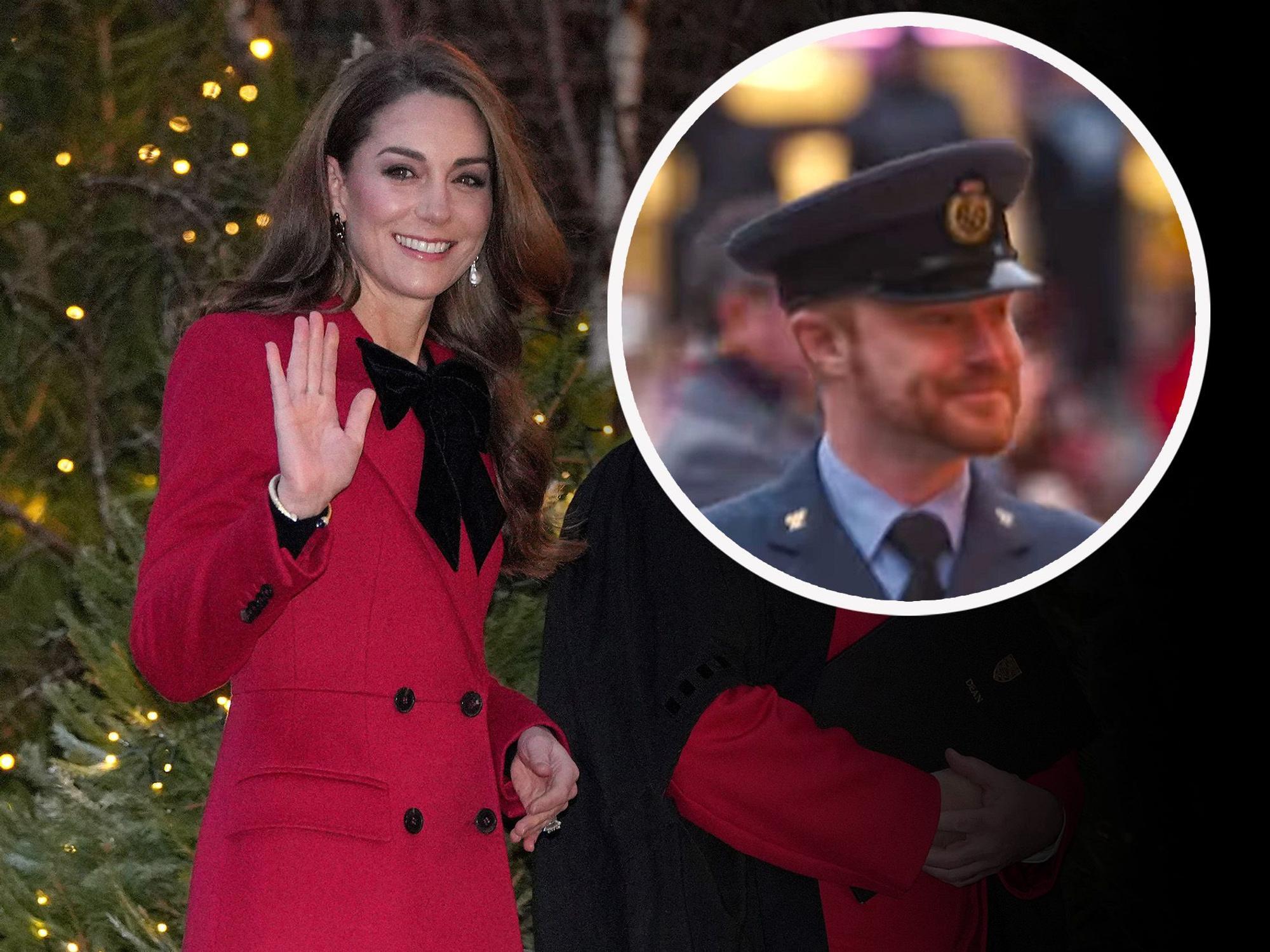 In einem am Sonntag veröffentlichten ITV-Trailer wurde ein Prinz-Harry-Doppelgänger bei Kate Middletons Weihnachtsgottesdienst gesichtet.