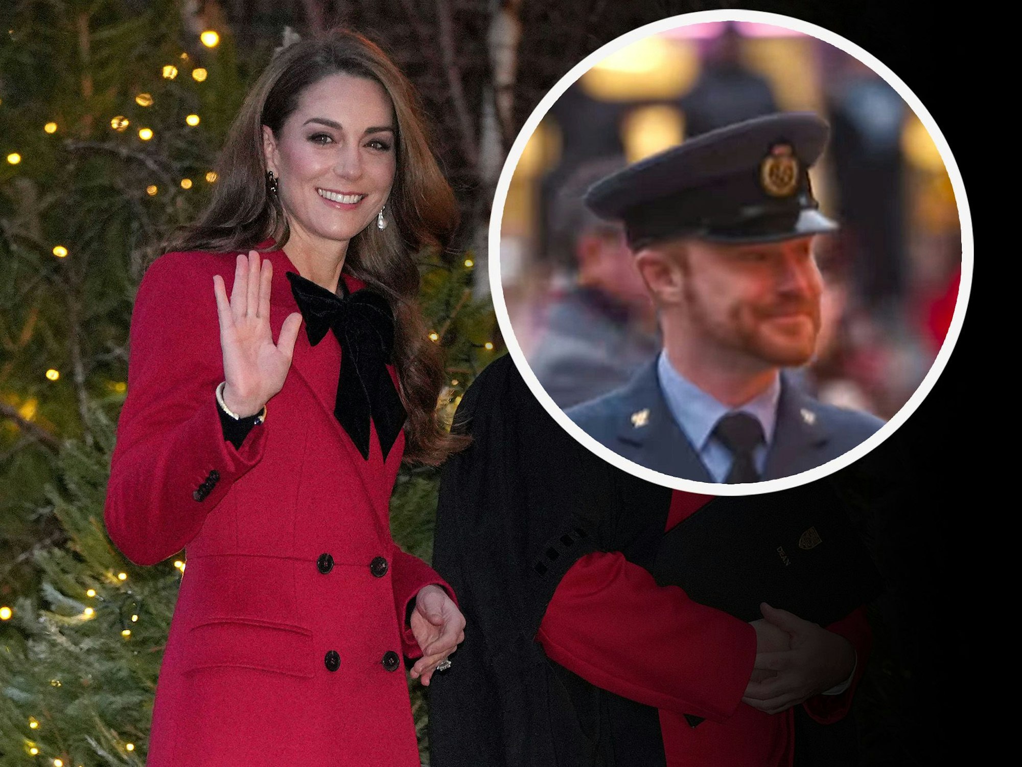 In einem am Sonntag veröffentlichten ITV-Trailer wurde ein Prinz-Harry-Doppelgänger bei Kate Middletons Weihnachtsgottesdienst gesichtet.