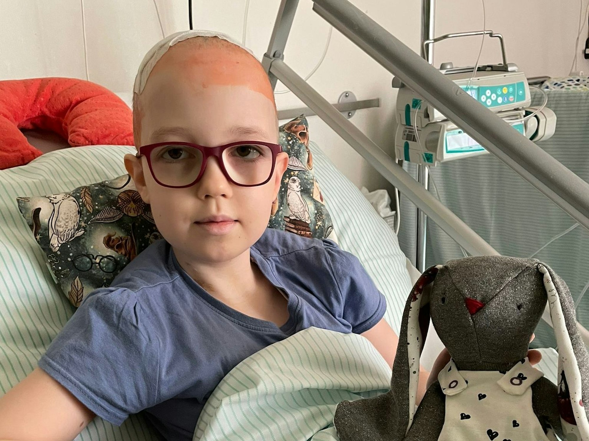 Laura im Krankenhaus.