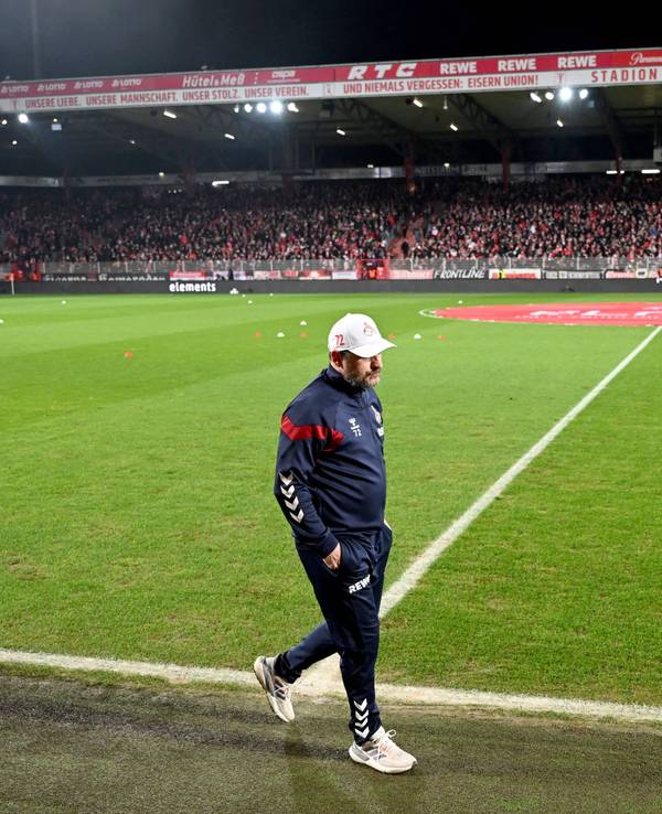 Steffen Baumgart im Stadion von Union Berlin.