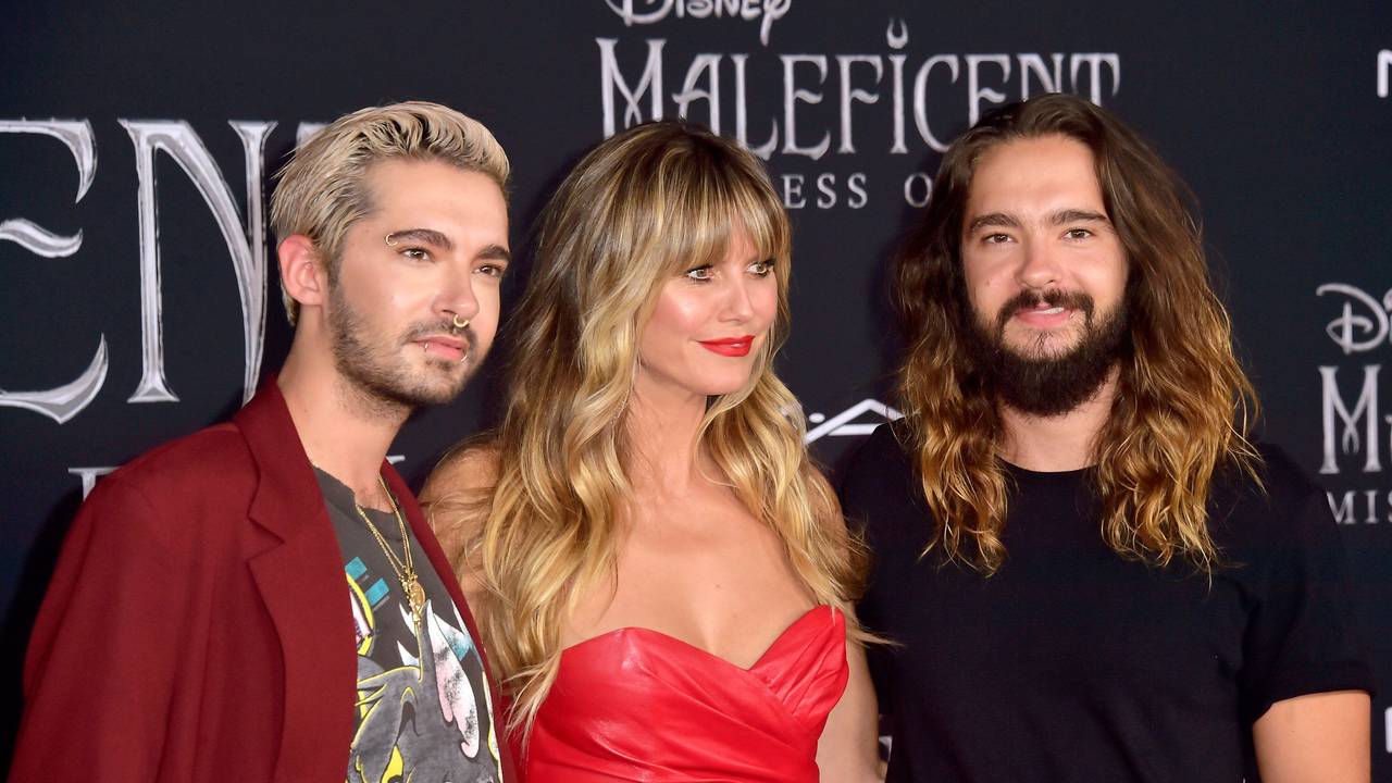 Bill Kaulitz, Heidi Klum und Tom Kaulitz bei der Weltpremiere des Kinofilms Maleficent.