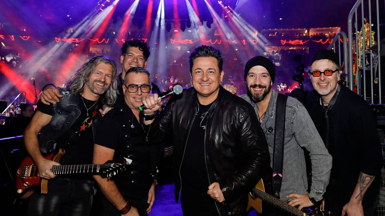 Gruppenfoto der Domstürmer in der Lanxess-Arena.