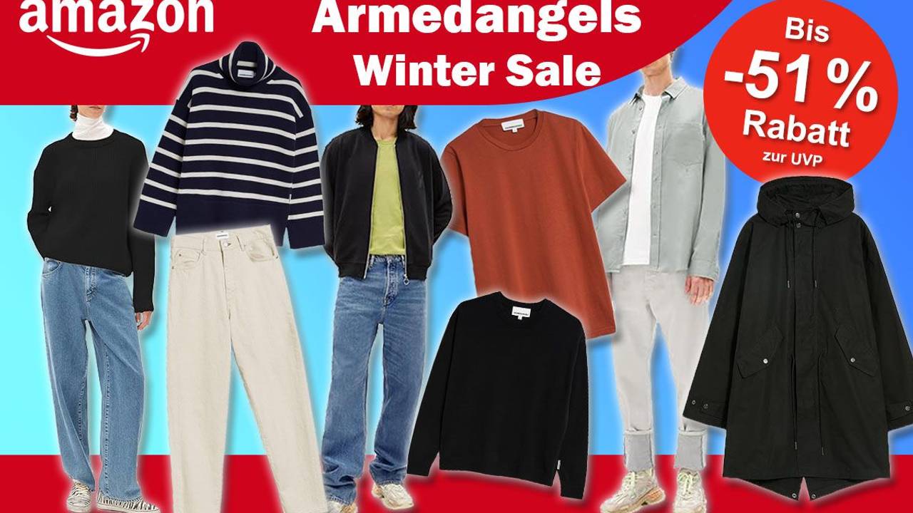 ARMEDANGELS Kleidung getragen von Models. Pullover, Shirts, Jeans, Hosen, Jacken in Amazon Winter Angeboten.
