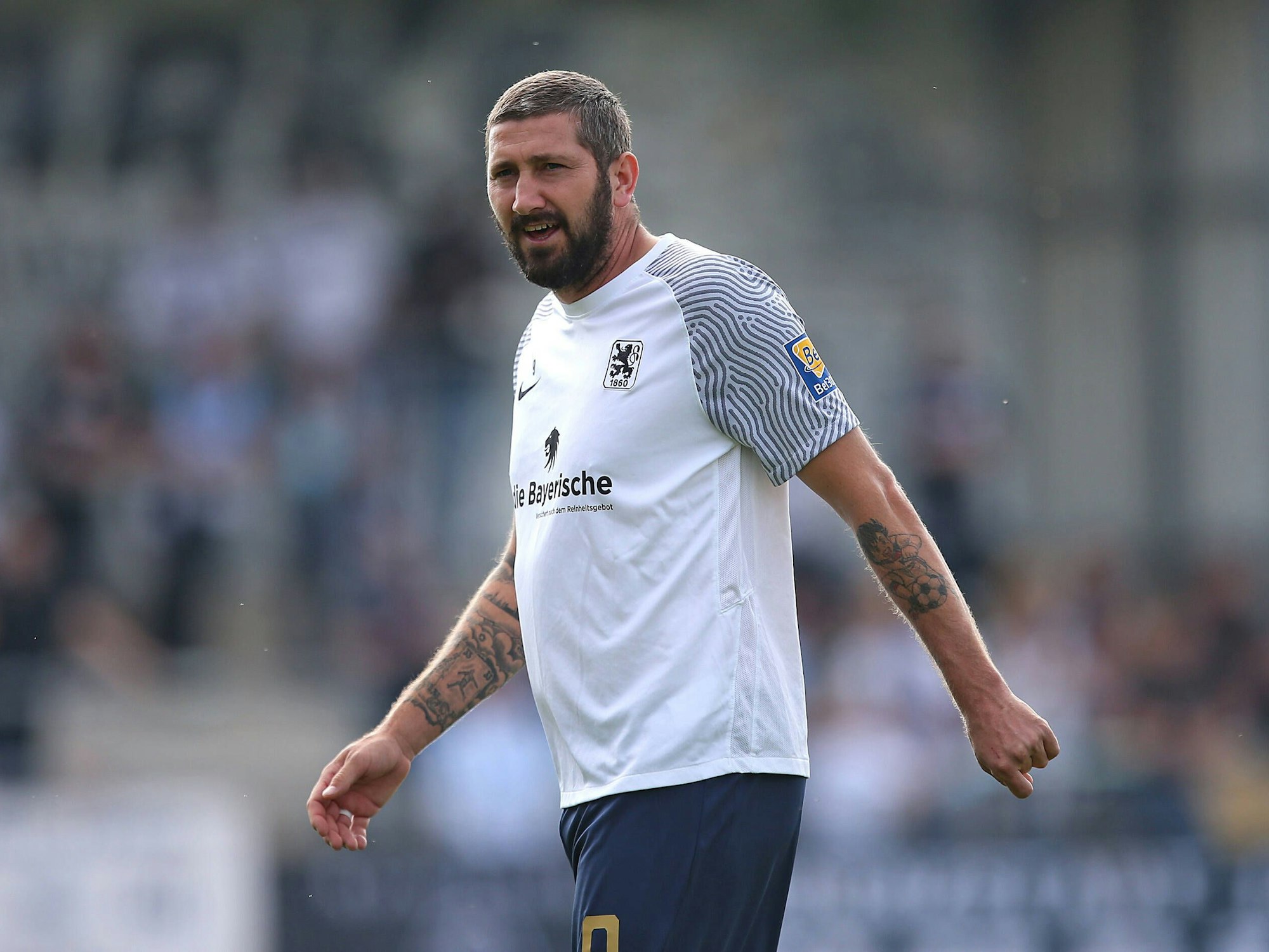 Sascha Mölders in der 3. Liga für 1860 München gegen den SC Verl.