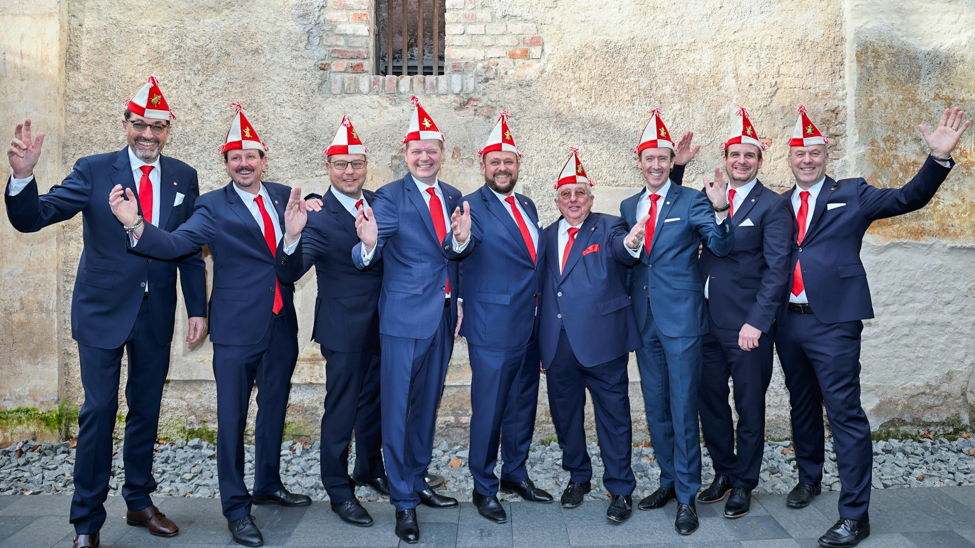 Der neue Vorstand der Roten Funken.