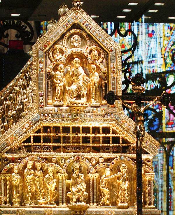 Der Schrein der Heiligen Drei Könige im Kölner Dom.