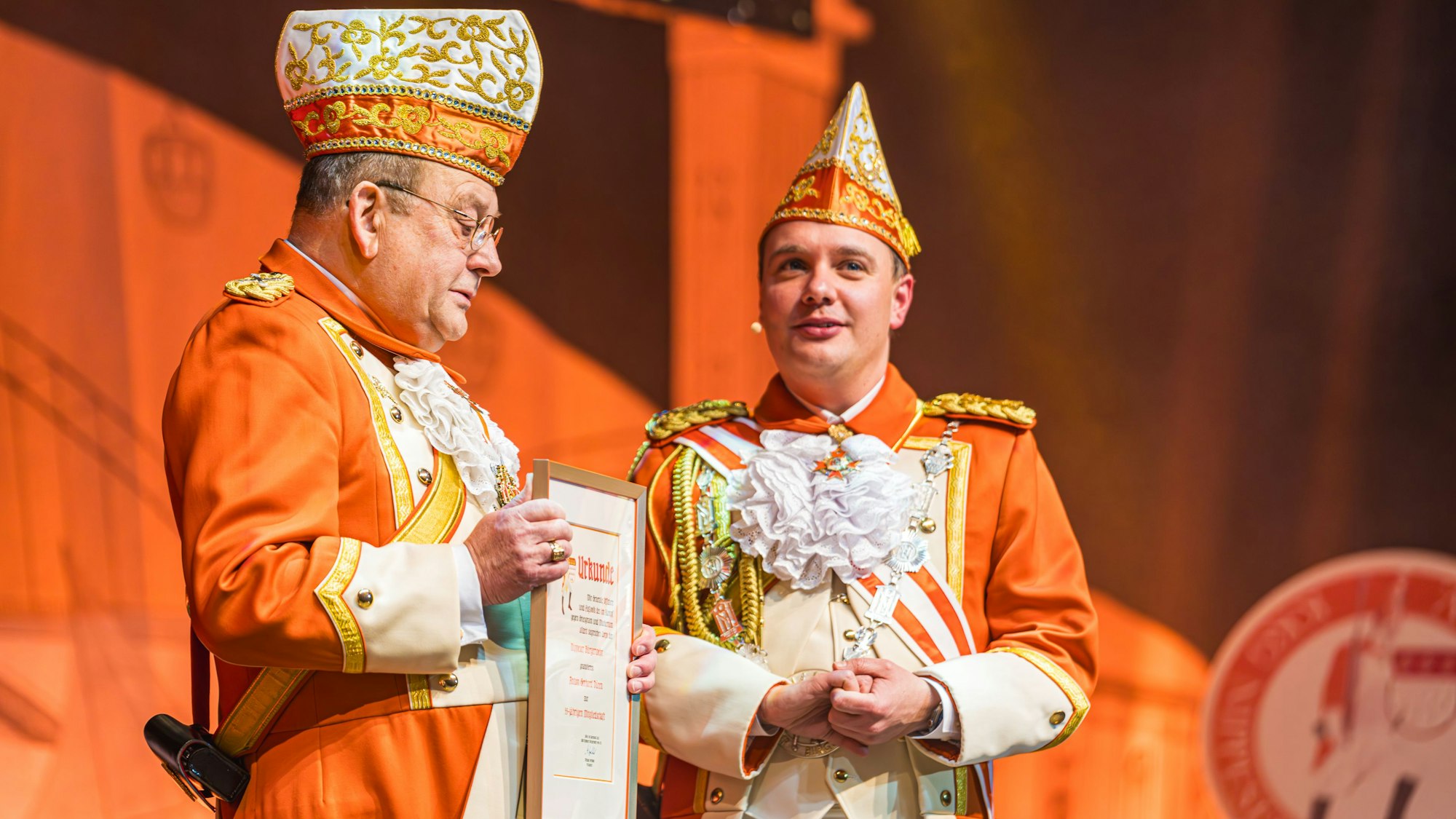 Michael Gerhold mit Anton Gerhard Düren.