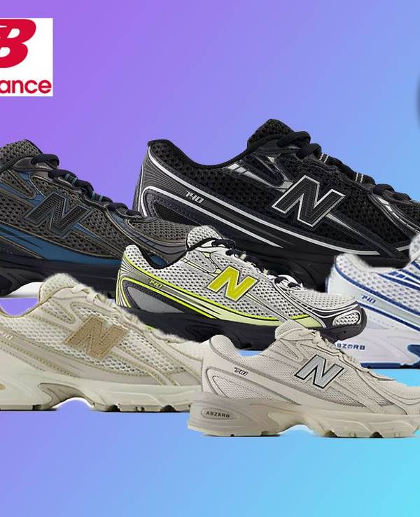 Auf dem Bild sind neue Modelle der Marke New Balance zu sehen.