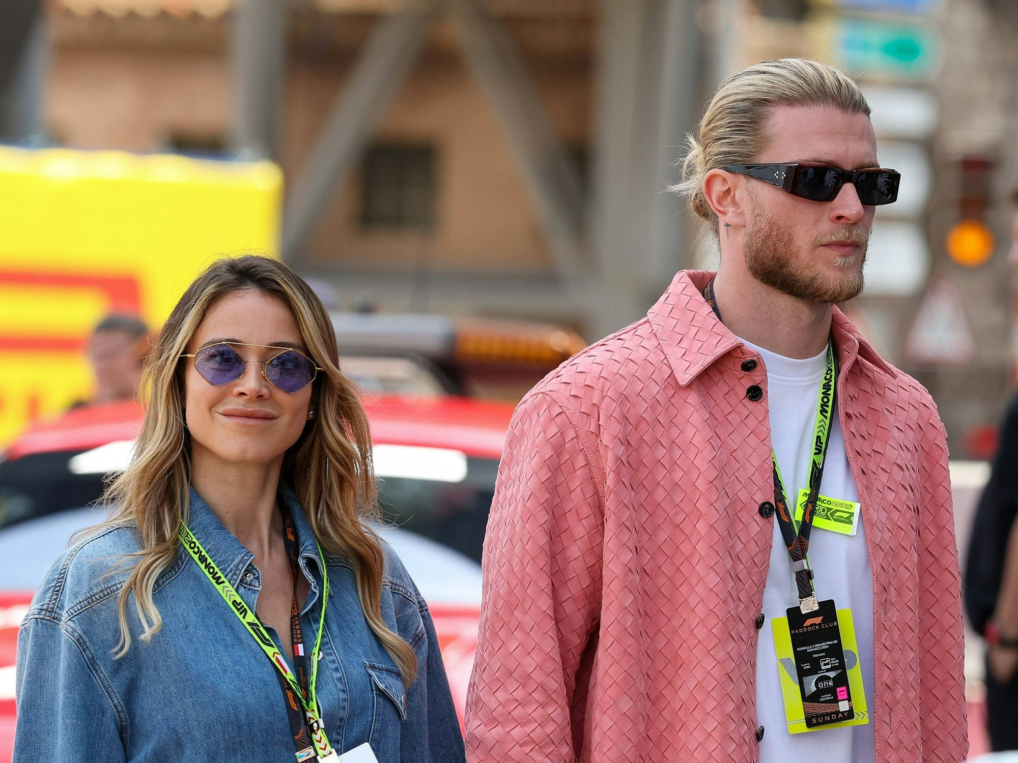 Diletta Leotta und Loris Karius beim Großen Preis von Monaco.