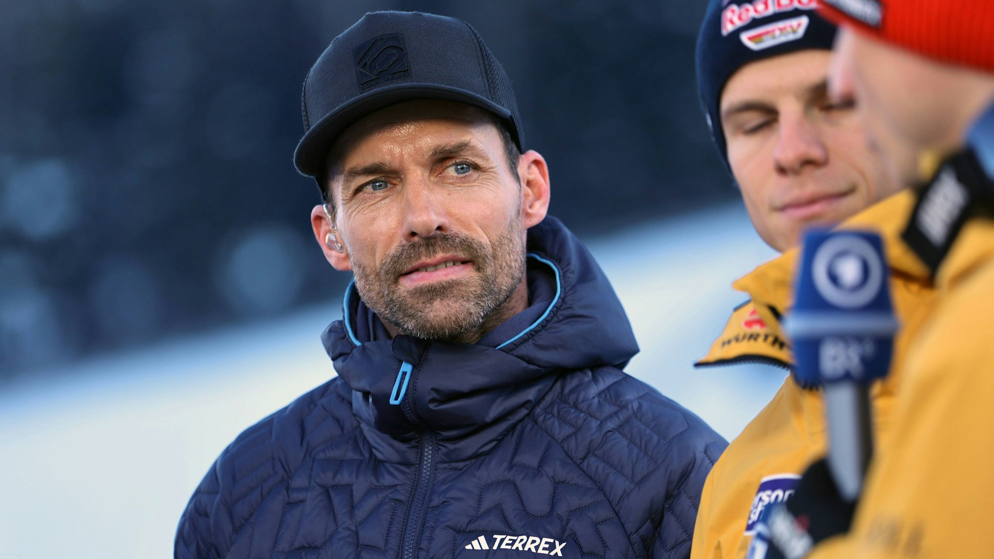 Sven Hannawald bei einer ARD-Übertragung zum Skispringen.