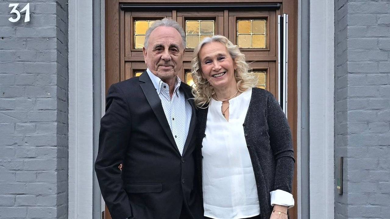 Erry Stoklosa mit seiner Frau Maggie nach der Hochzeit.